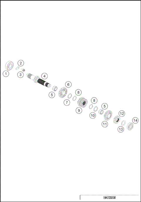 TRANSMISSION I - MAIN SHAFT